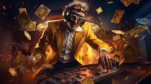 Live dealer casino table with multiple camera angles and real croupiers